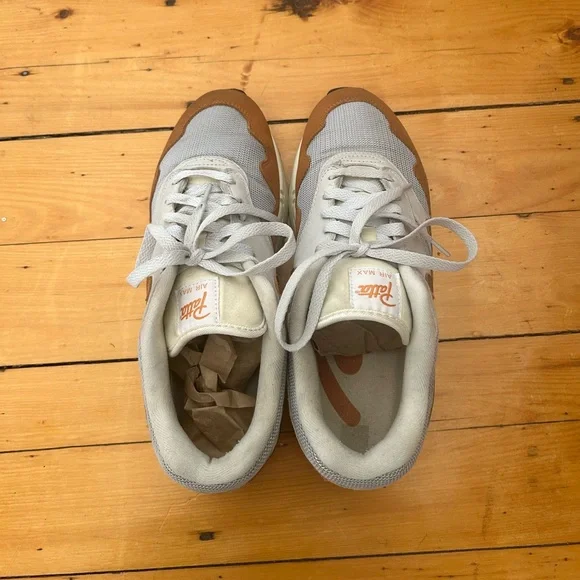 Nike Air Max 1 “PATTA” Burnt Orange Rust Sneakers - Picture 2 of 7